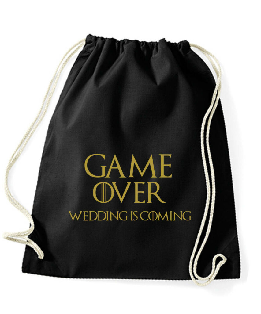 Game Over Wedding Is Coming Junggesellinnenabschied - Cotton Gymsac