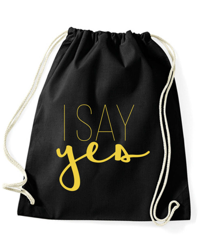 I Say Yes Junggesellinnenabschied Edtition - Cotton Gymsac