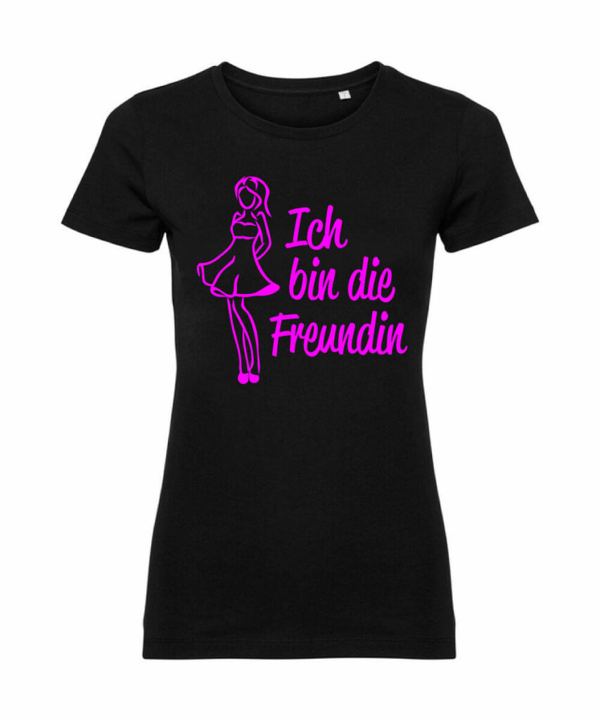 Ich Bin Die Freundin Silluehette Junggesellinnenabschied - Ladies´ Pure Organic T Z108F