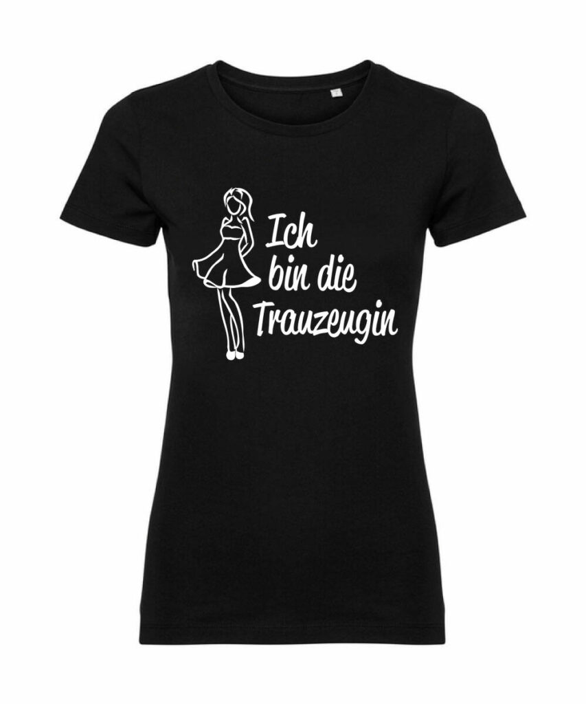 Ich Bin Die Trauzeugin Silluehette Junggesellinnenabschied - Ladies´ Pure Organic T Z108F