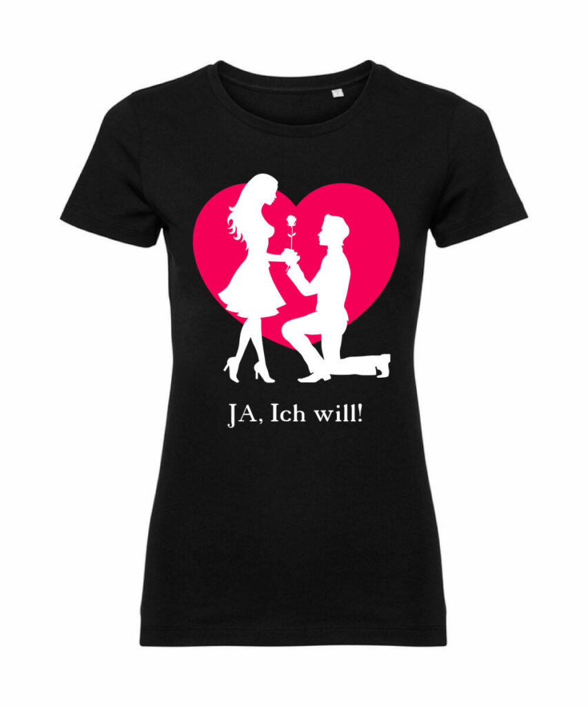 Ja Ich Will Silhouette - Ladies´ Pure Organic T Z108F