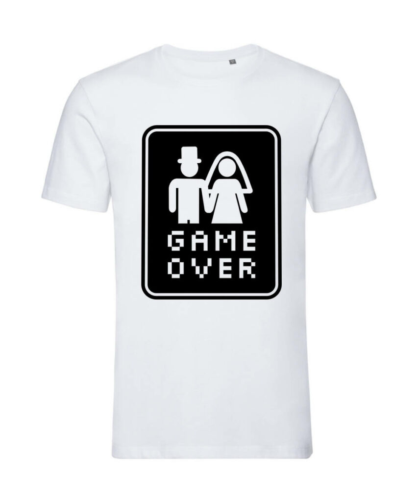 Game Over Pixel Junggesellenabschied - Organic T-Shirt