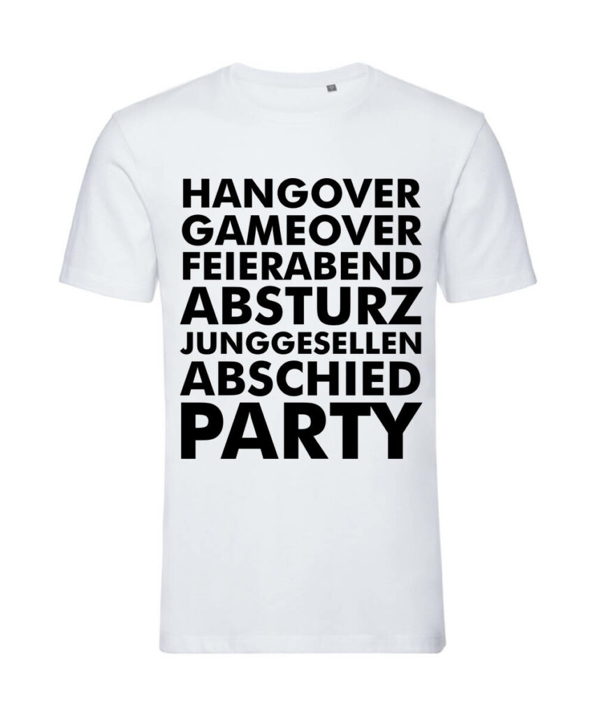 Hangover Gameover Feierabend - Organic T-Shirt