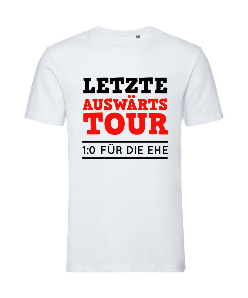 Letzte Auswaertstour 1 0 Fuer Die Ehe - Organic T-Shirt