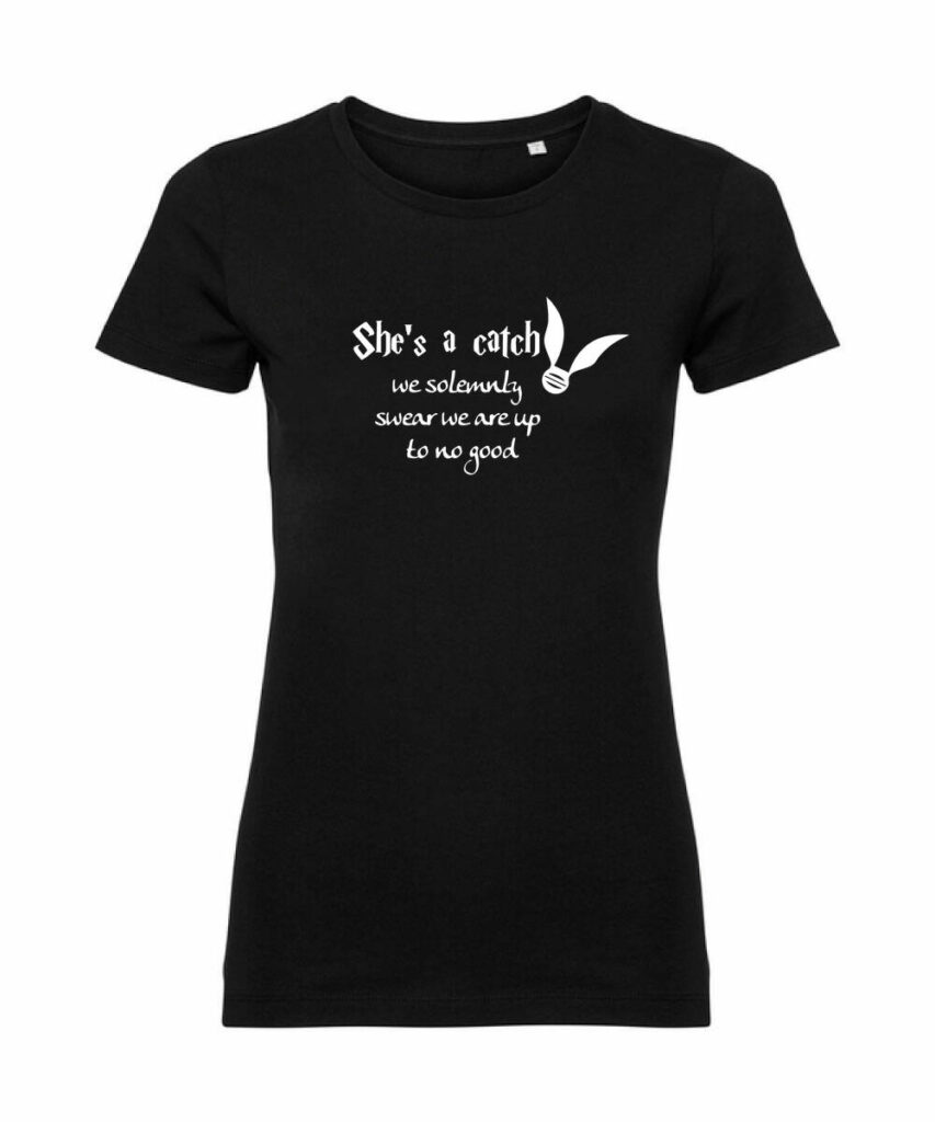 She´s a Catch - Harry P – Wizards – Ladies´ Pure Organic T Z108F